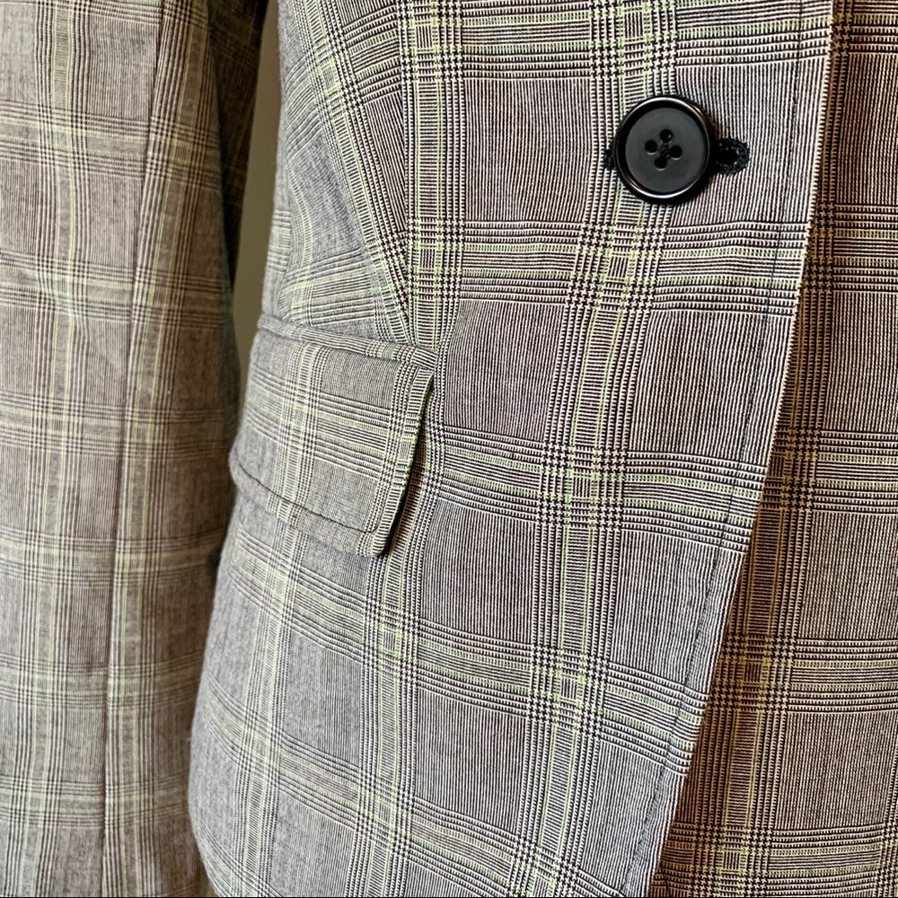 LANDS’ END Single Breasted Plaid Blazer—SZ. 4 - Picture 2 of 14